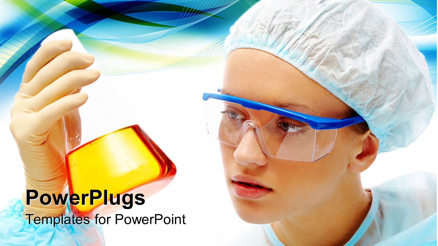 a Beautiful Depiction of a Scientist Observing a Chemical