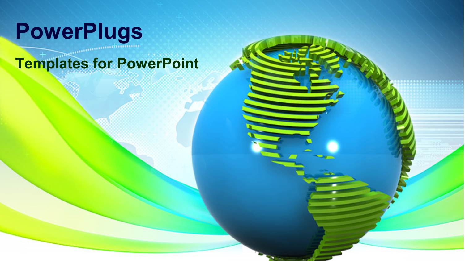 a Beautiful Globe with Bluish and Green Background