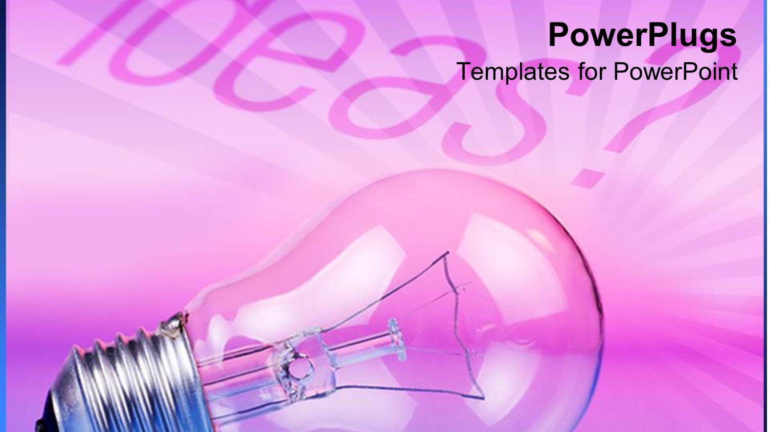 Beautiful Pastel Background with Light Bulb Lying Sideways