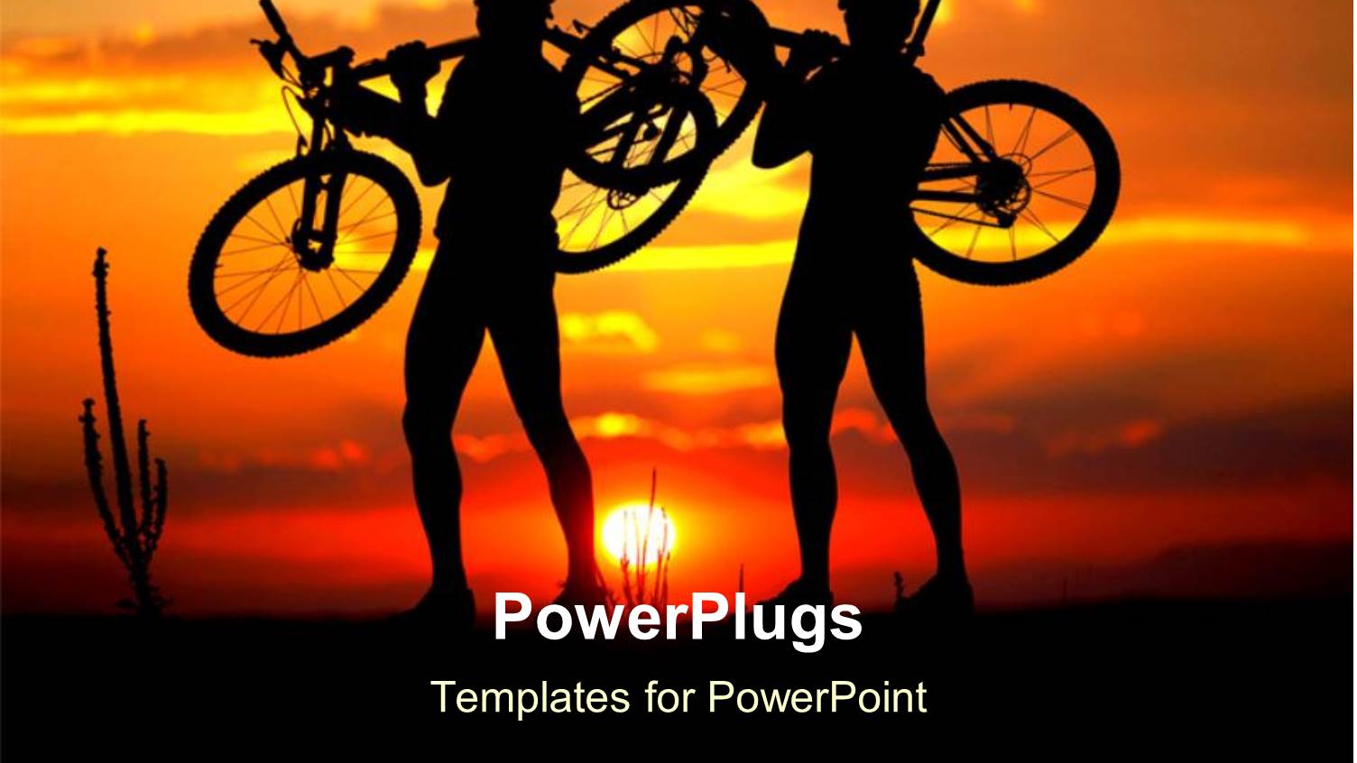 a Beautiful Representation of Friends Holding their Bicycles in the Air