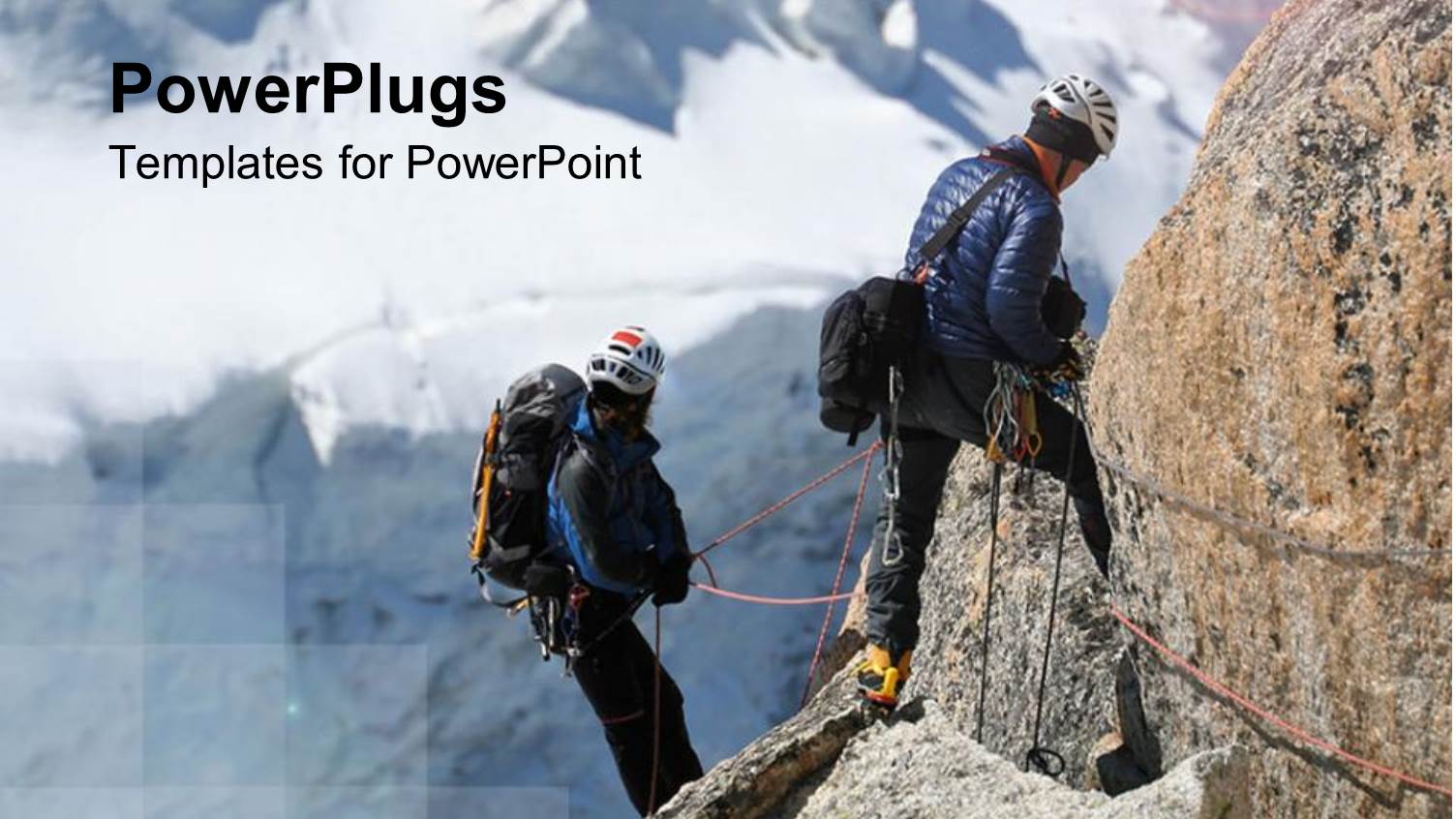 a Beautiful Representation of Mountain Climbers Looking Towards the Same Mountain