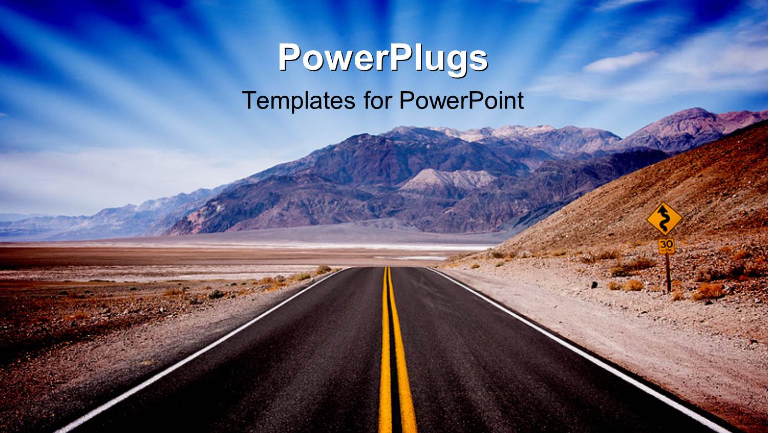 a Beautiful Road with Mountains in the Background