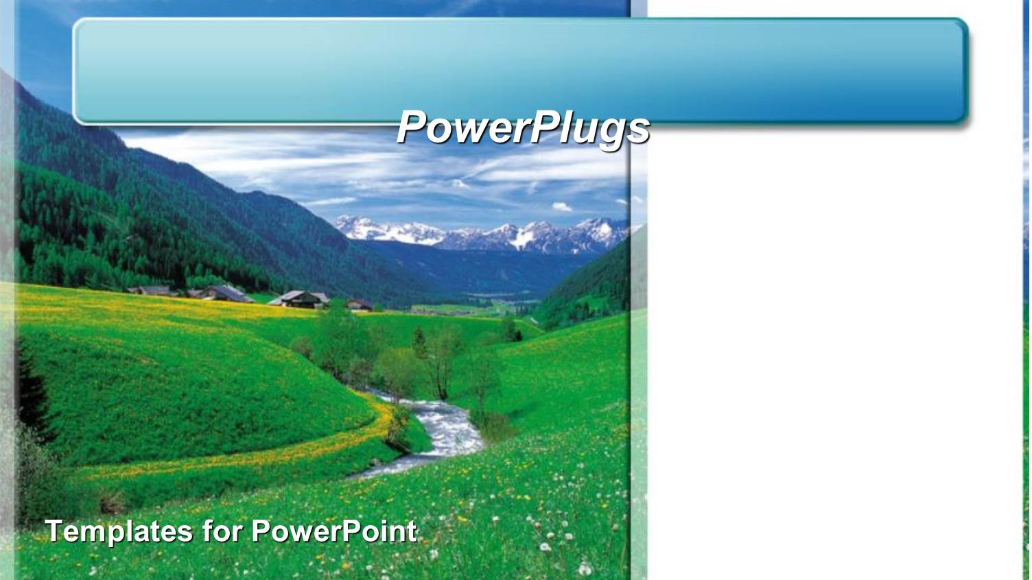 a Beautiful Scenery with Greenery and Mountains