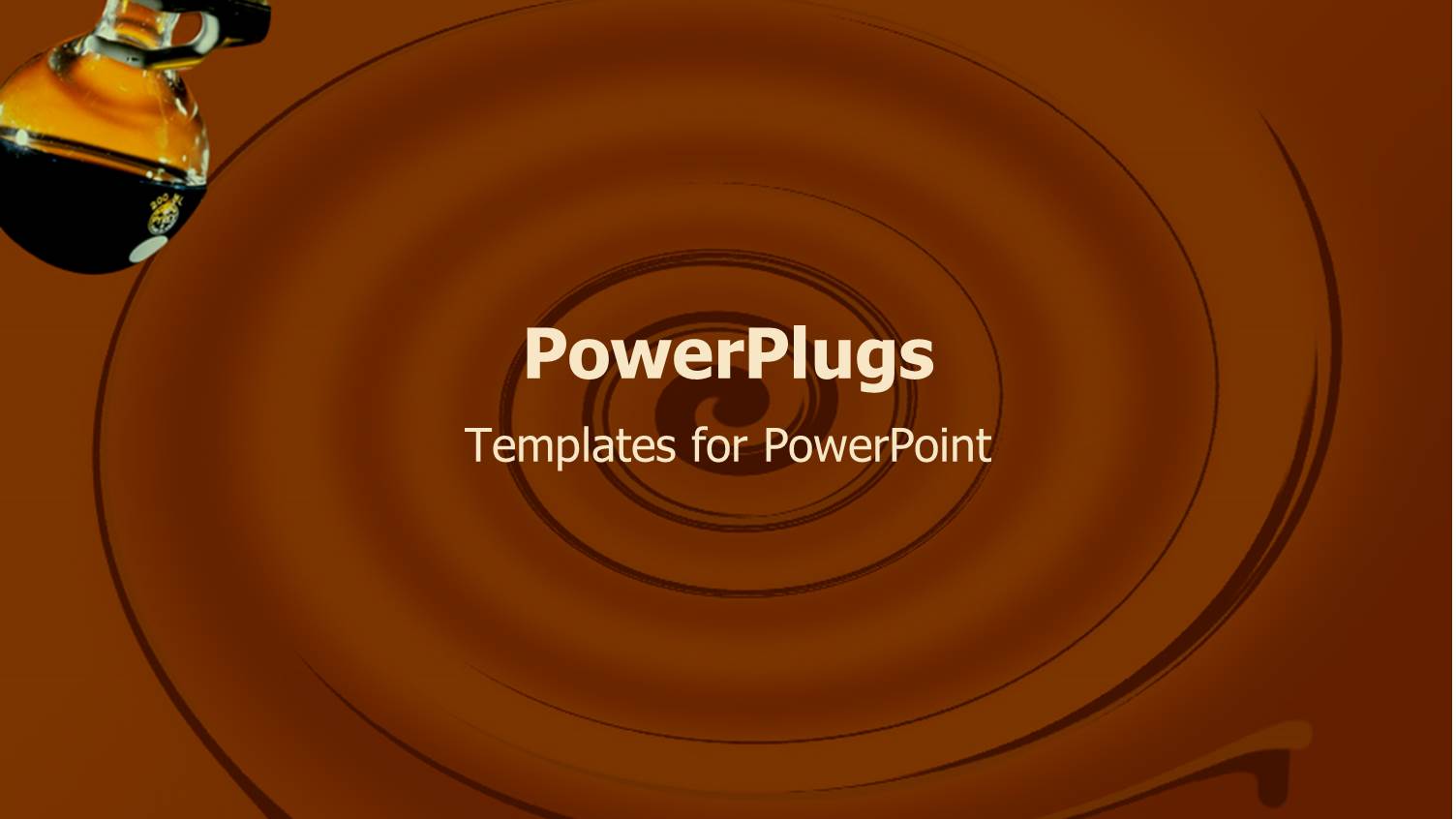 Beautiful Swirl of Chocolate with Black Liquid in Beaker