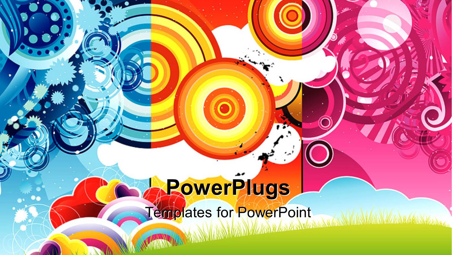 Beautiful Theme with Cool Shapes and Multi Colors