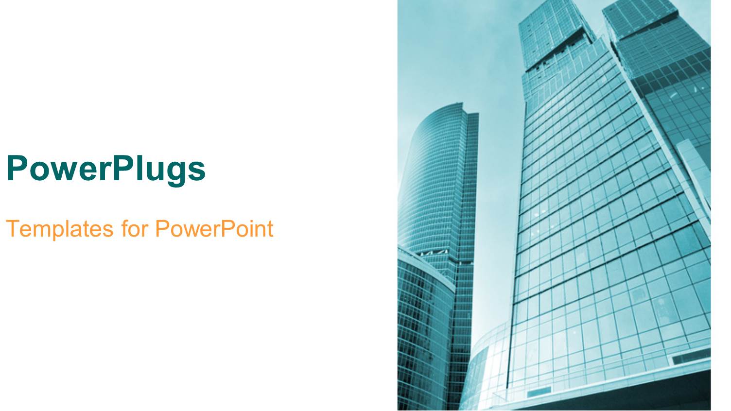 Beautiful View of Modern Reflective Office Buildings on White Background