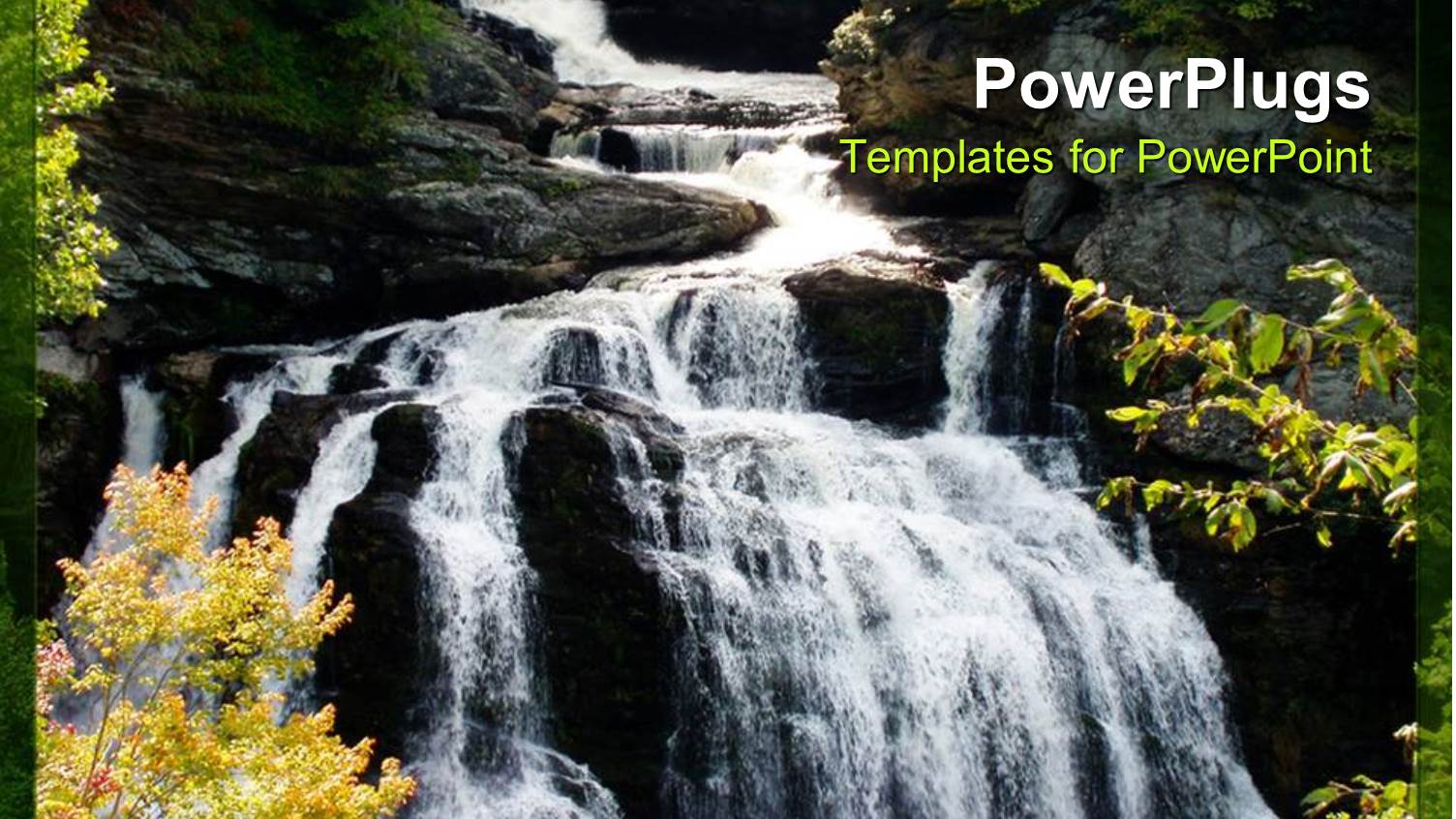 Beautiful Waterfall with Water Dropping into a Beautiful Gorge