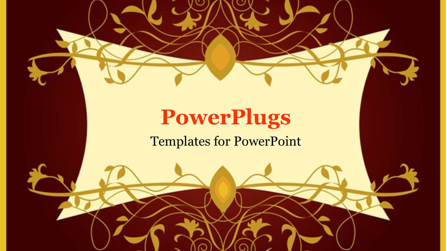 Beautiful Wine Colored Background with Orange Frame