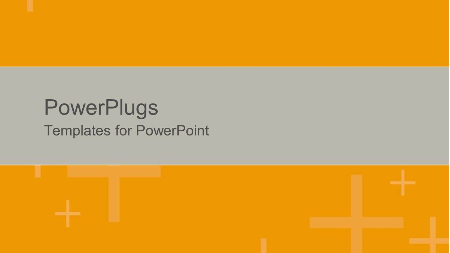 Beige Plus Signs on Orange Background