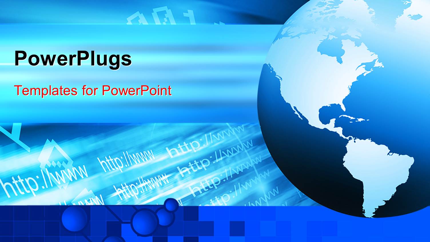 Internet Depiction with Globe and Internet Address in Blue Background