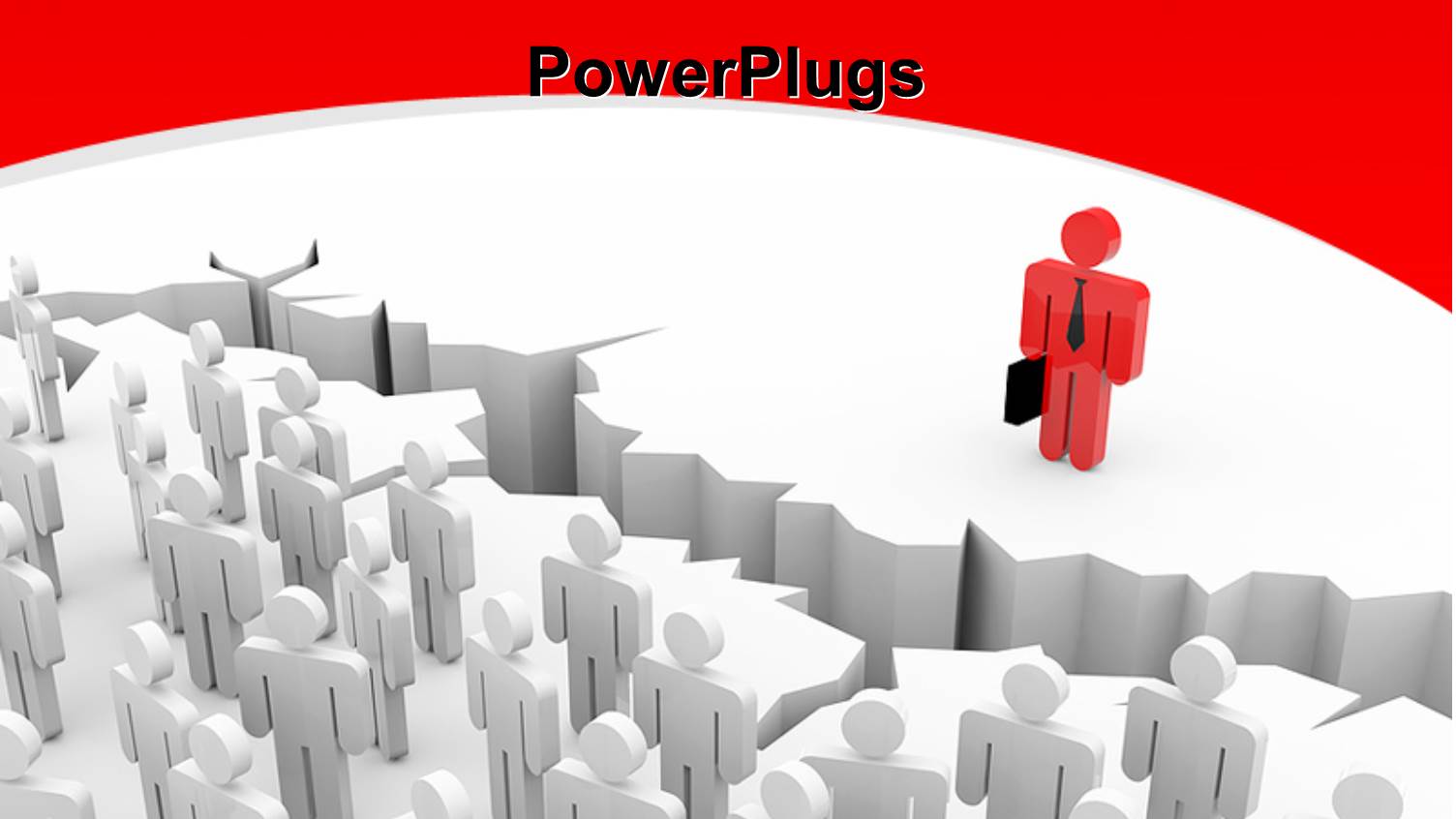 Best, Unique, Elected 3D Human among the Crowd with Red Curve