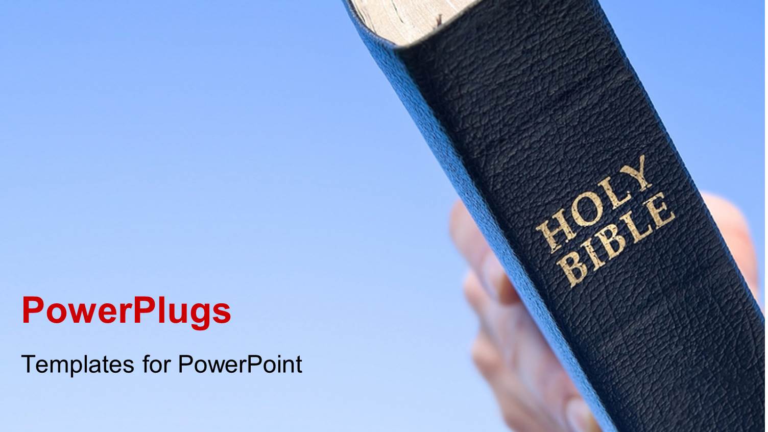 the Bible with Bluish Background and Place for Text