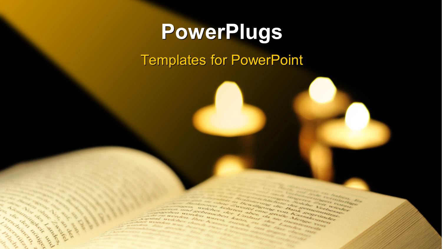 the Bible with a Number of Candles