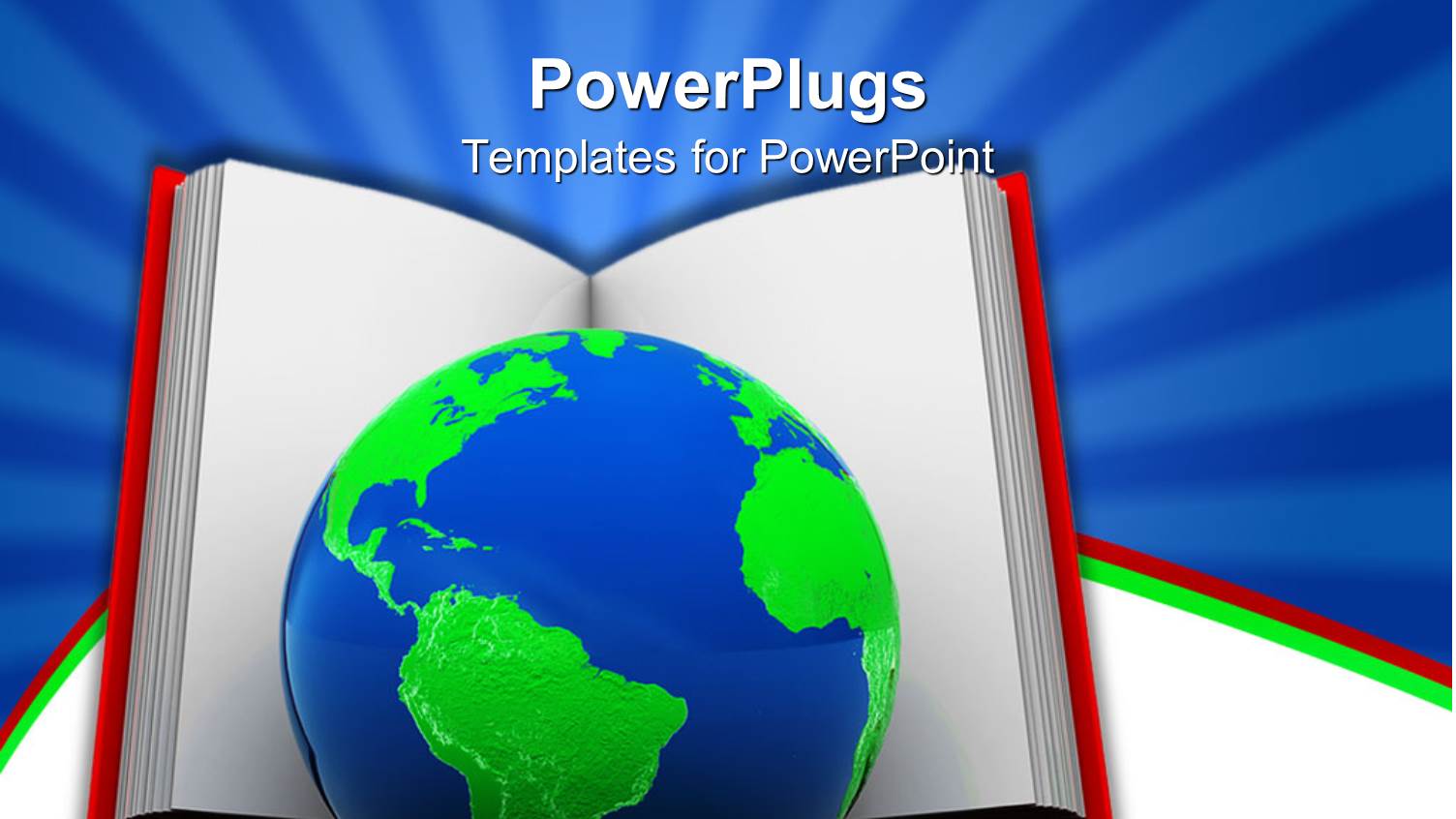 big Book with a Blue and Green Earth Globe