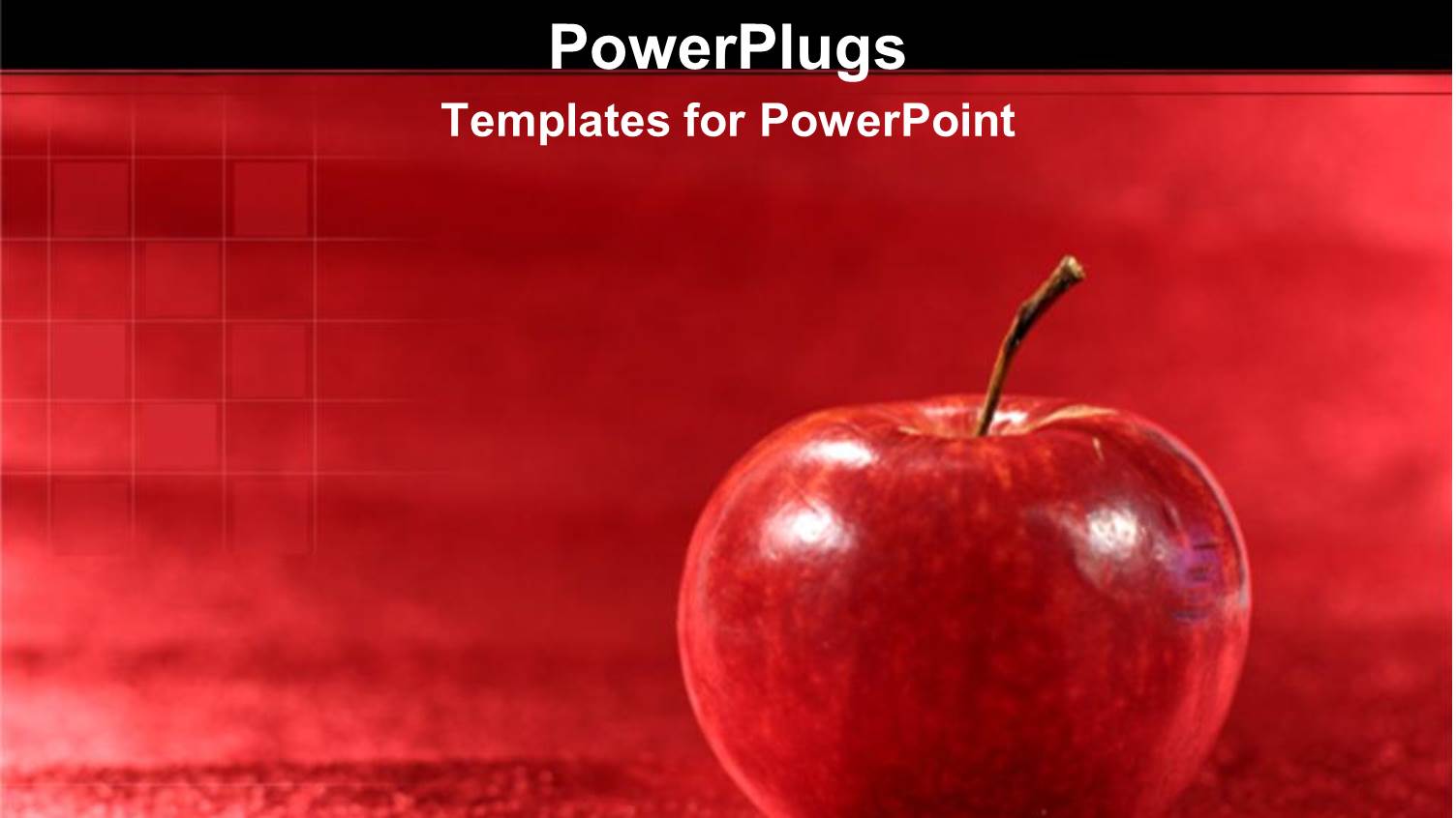 a big Red Apple on a Red Plain Background