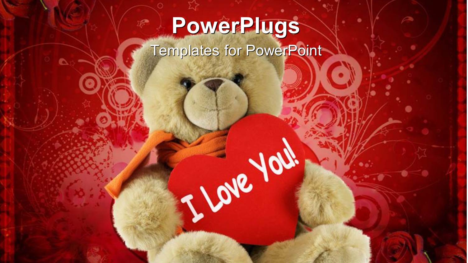 big Soft Fluffy Teddy Bear Holding a Love Message