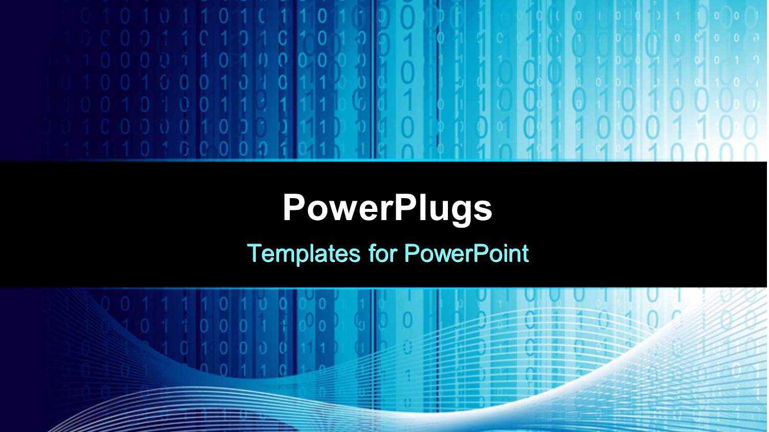 Binary Digits on Blue Background Behind Curved White Lines