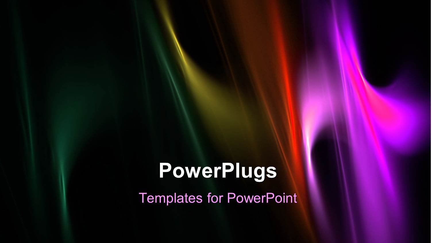 Black Background with Overlay of Multicolored Wavy Lines