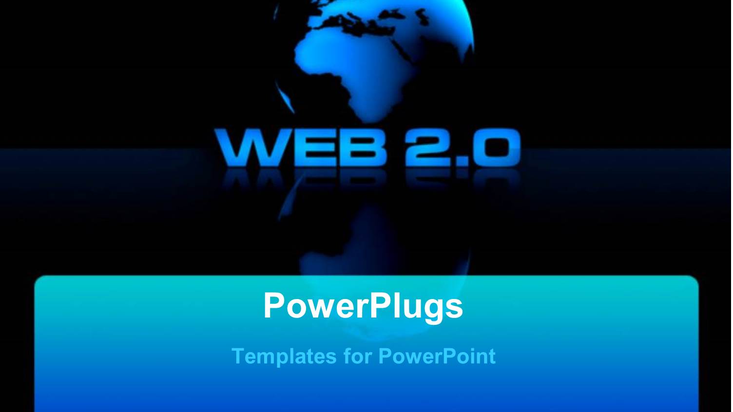 Black Background with Shiny Globe and the Word 'web'