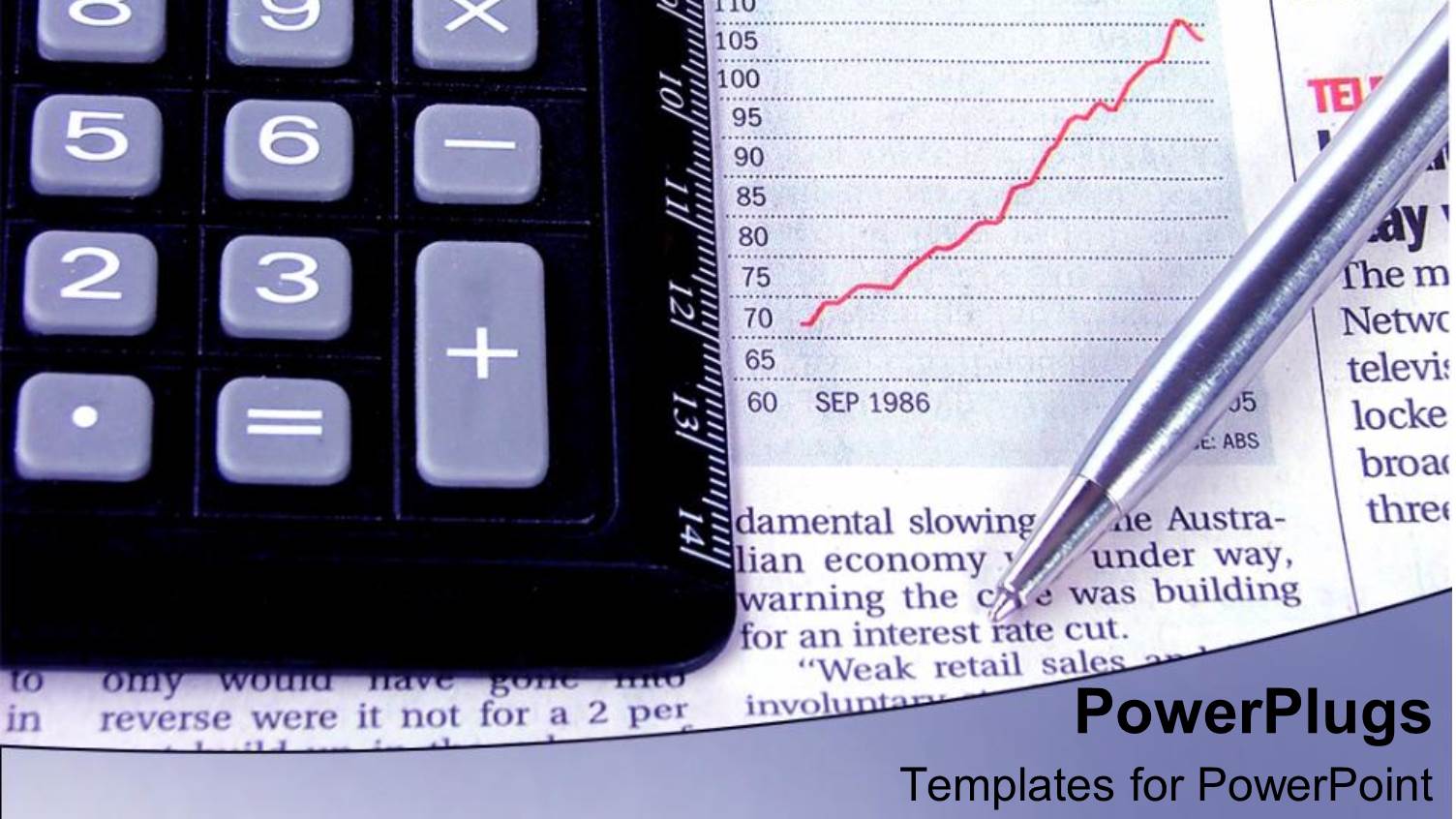 Black Colored Calculator with a Pen on a Newspaper