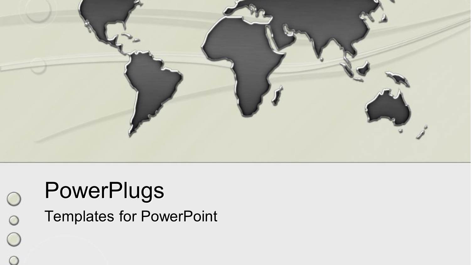 Black Colored Map on a Solid Ash Colored Background