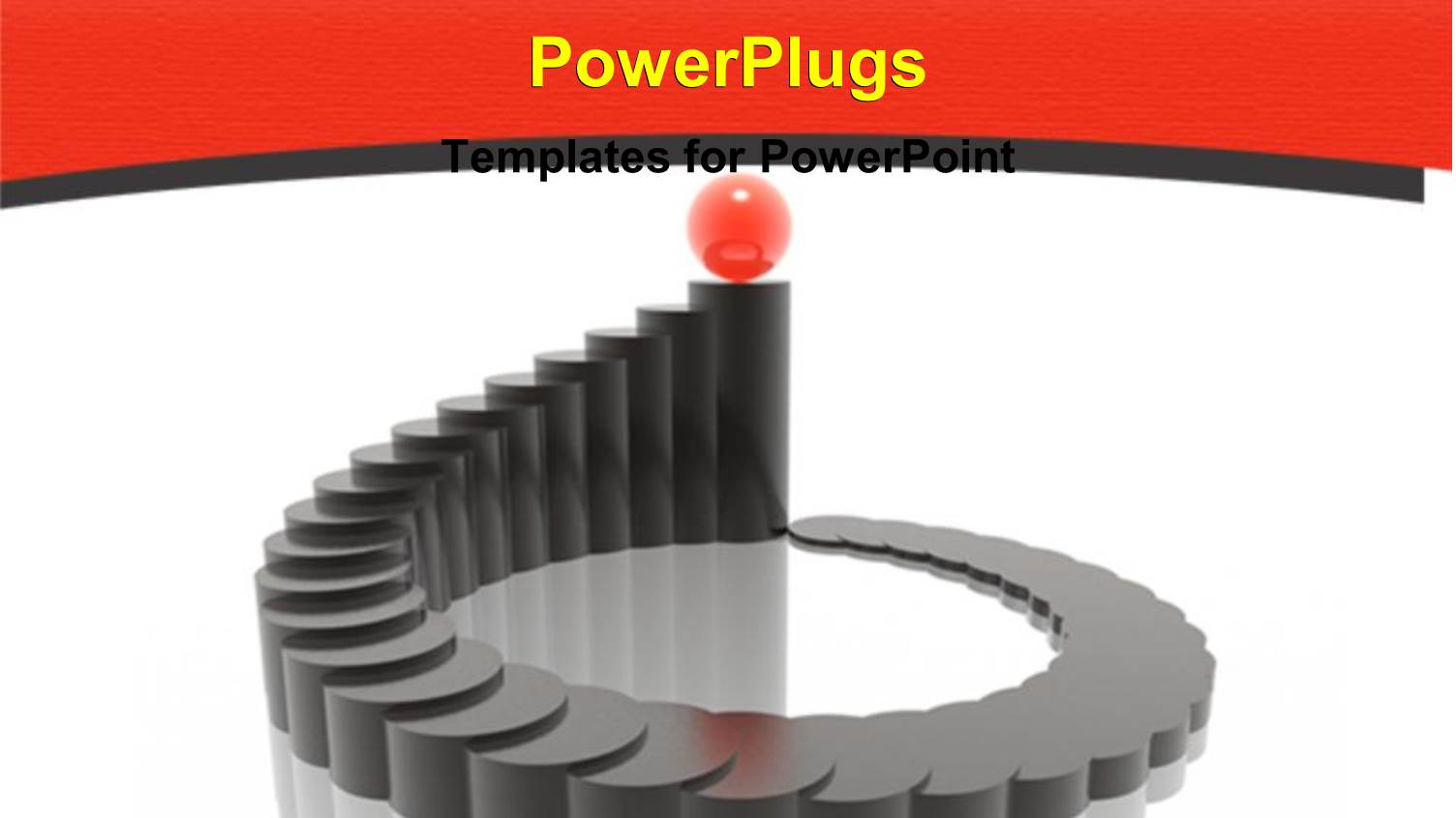 Black Colored Three Dimensional Harmony Chat with Red Ball Sitting on Top