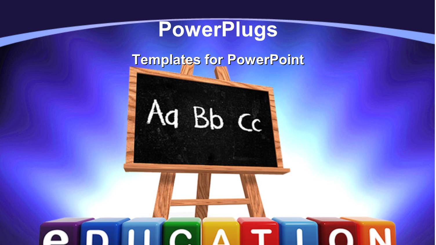 a Blackboard with Bluish Background and Place for Text