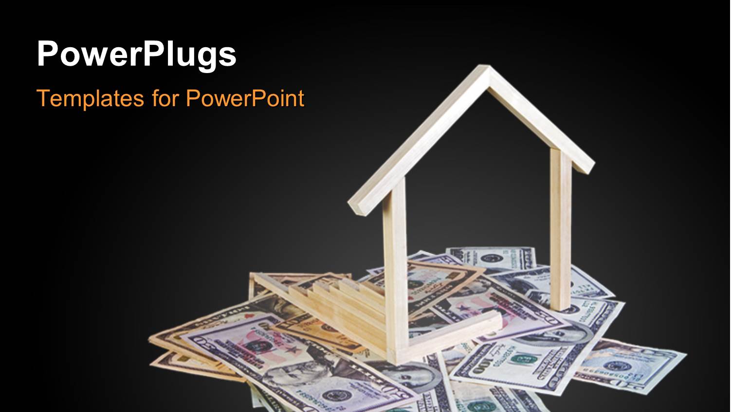 a Blackish Background and a Number of Dollars