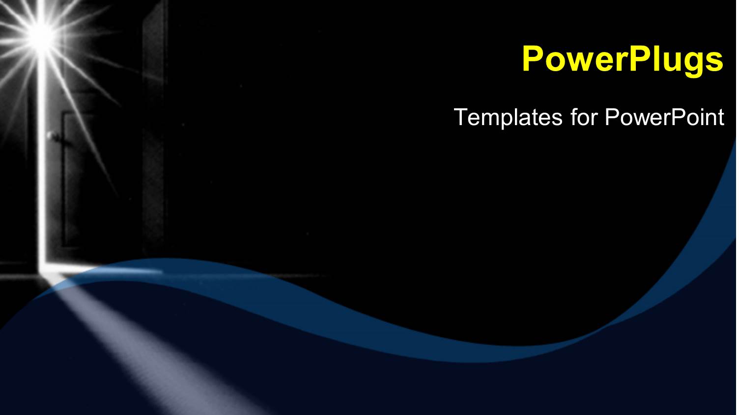 a Blackish and Bluish Background with a Door