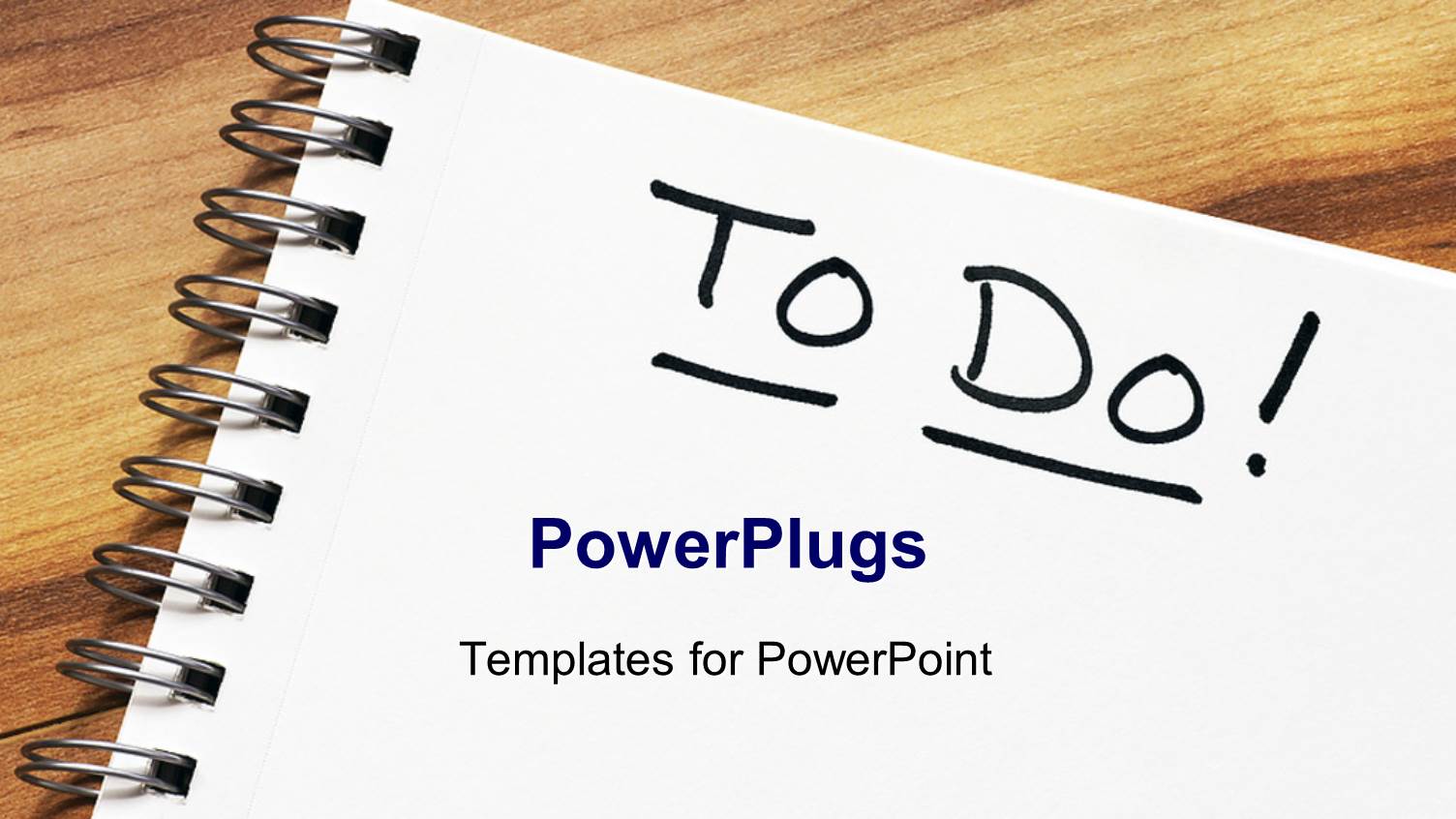 Blank Textured White Page of a Spiral Notebook with to do in Black Ink