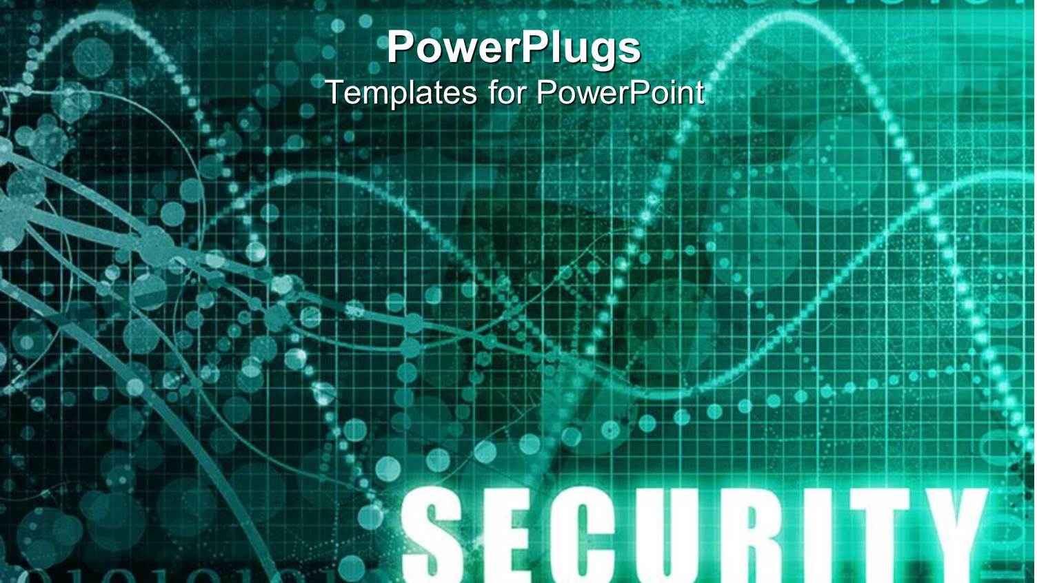 Blue Abstract Background with SECURITY Tag