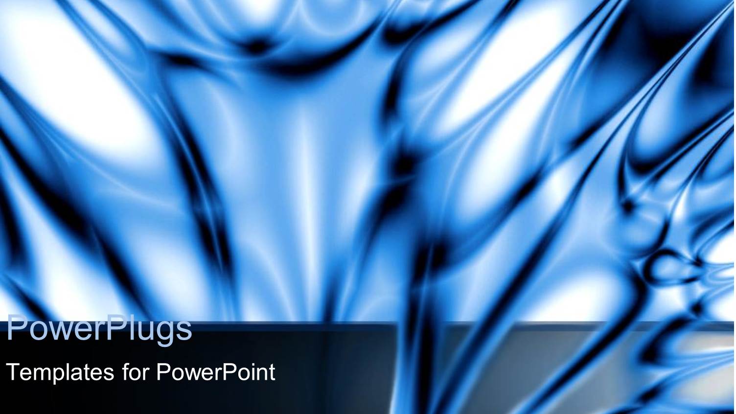 Blue Abstract Glowing Connected Swirled Lines on White Background