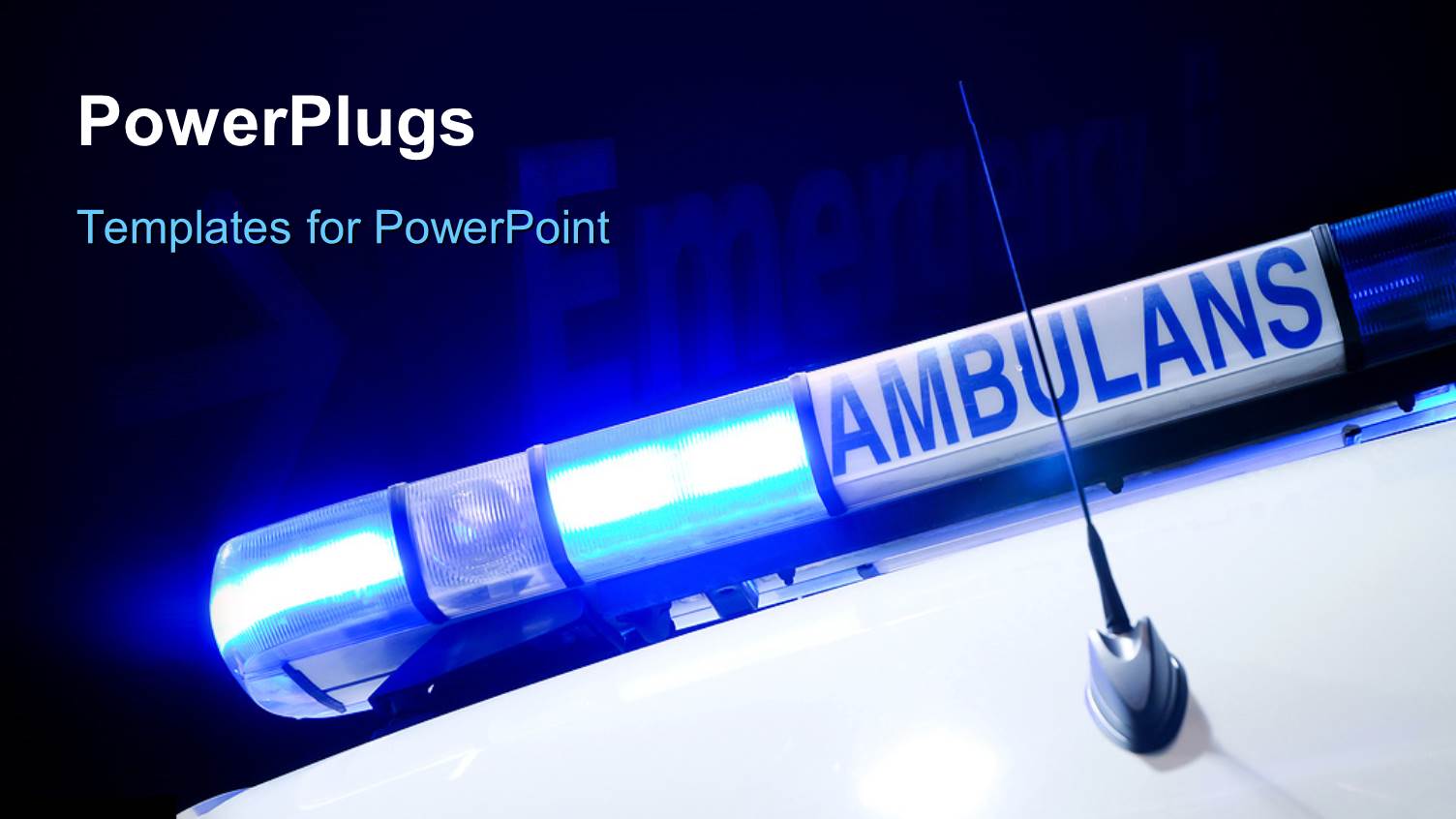 a Figure of the Ambulance with Emergency in the Background