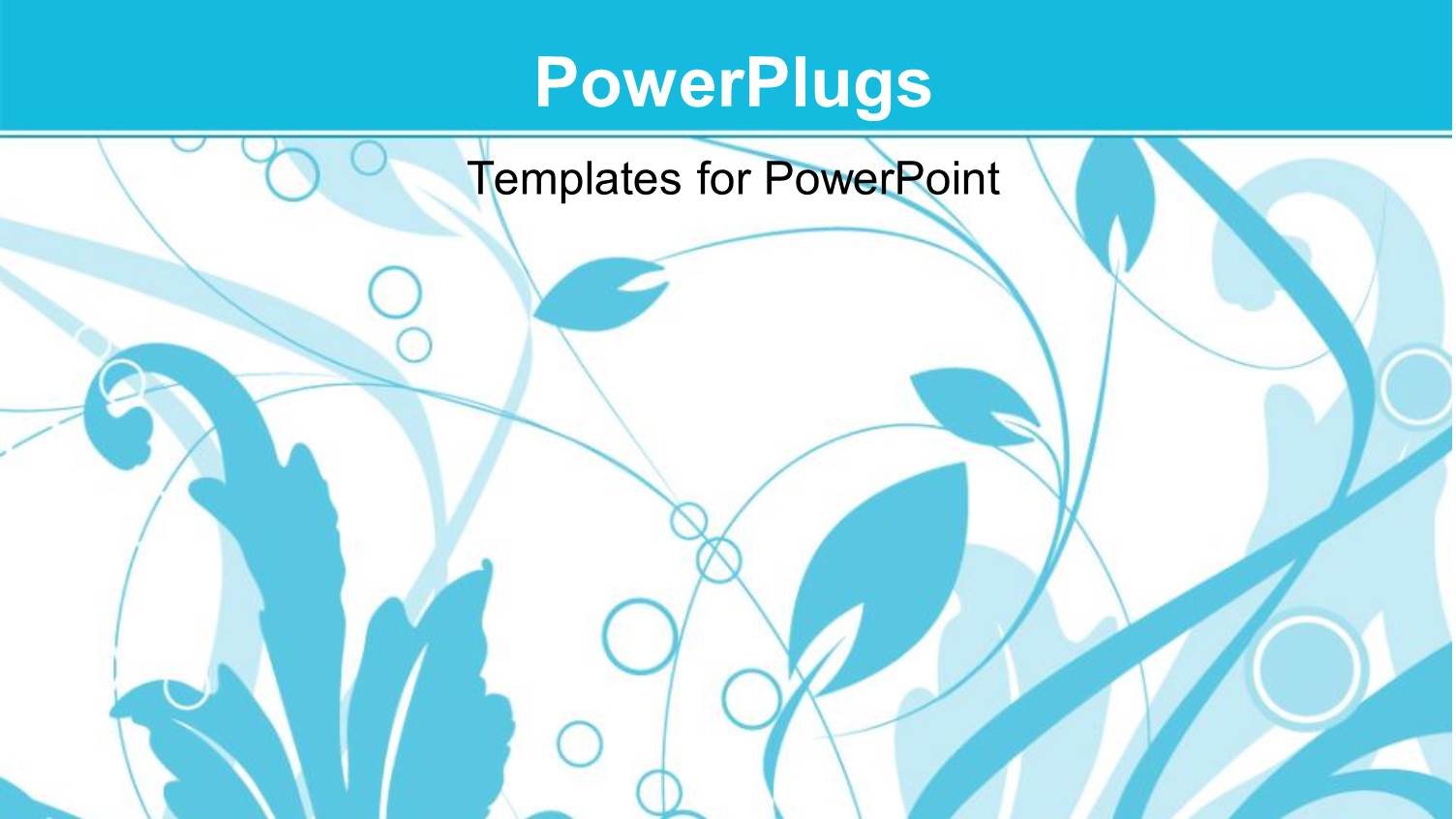 Blue Color Vector Floral Depiction