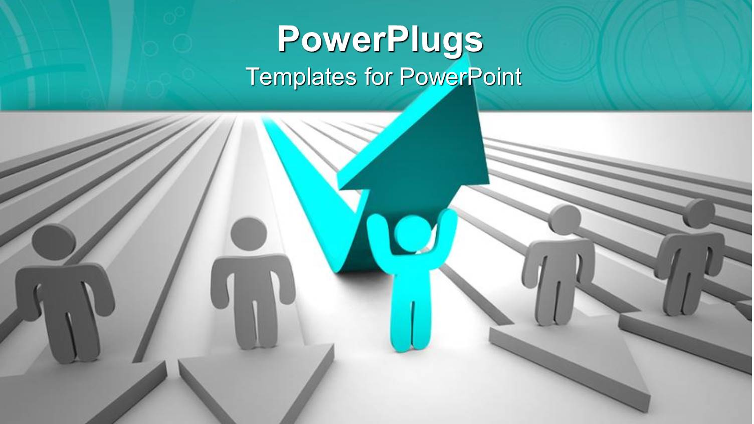 Blue Colored Man Stands Out from Colleagues in White