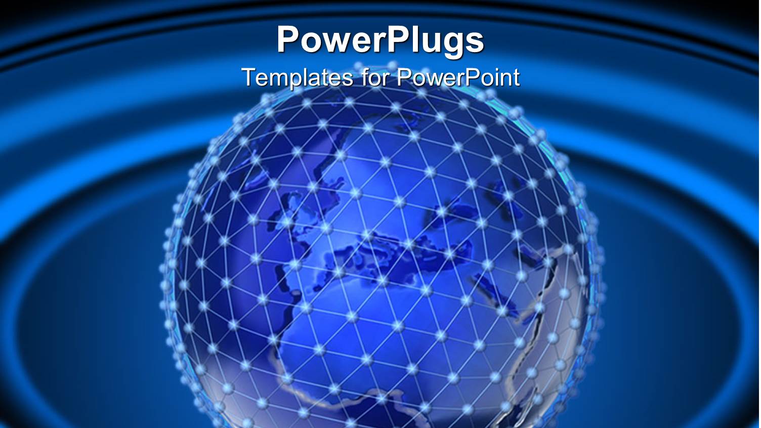 Blue and Dotted Earth Globe on a Blue Background