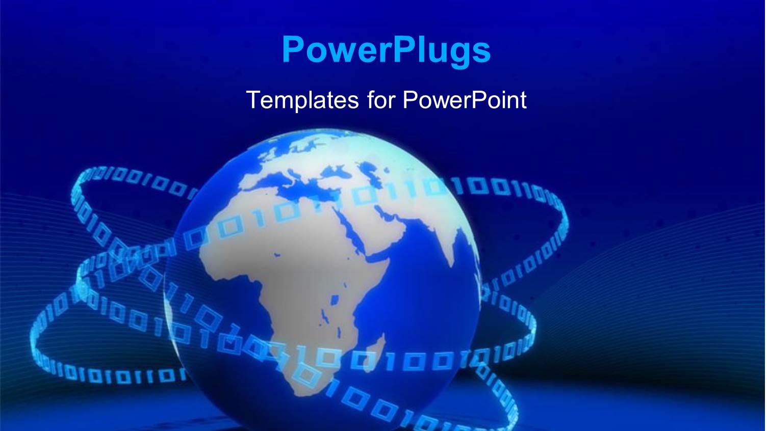 a Blue Earth Globe with Lots of Binary Numbers