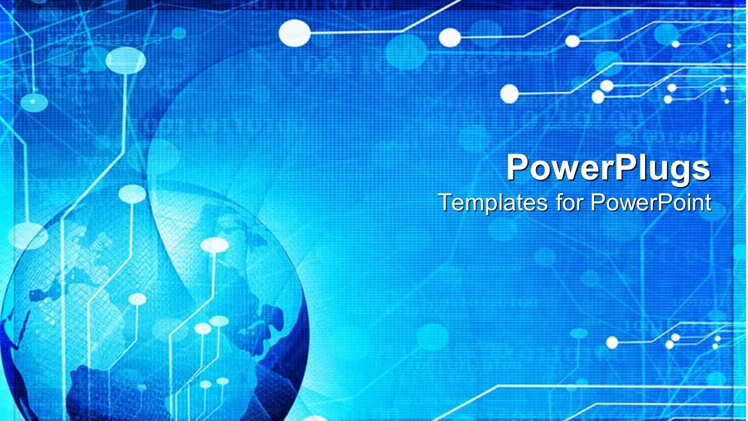 Blue Globe, Circuit Board Background, World of Technology