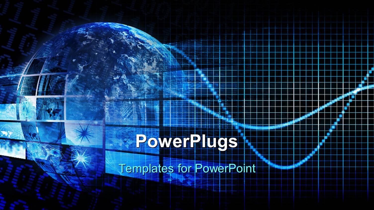 a Blue Globe with Hi Tech Images Depicting Technology Concept