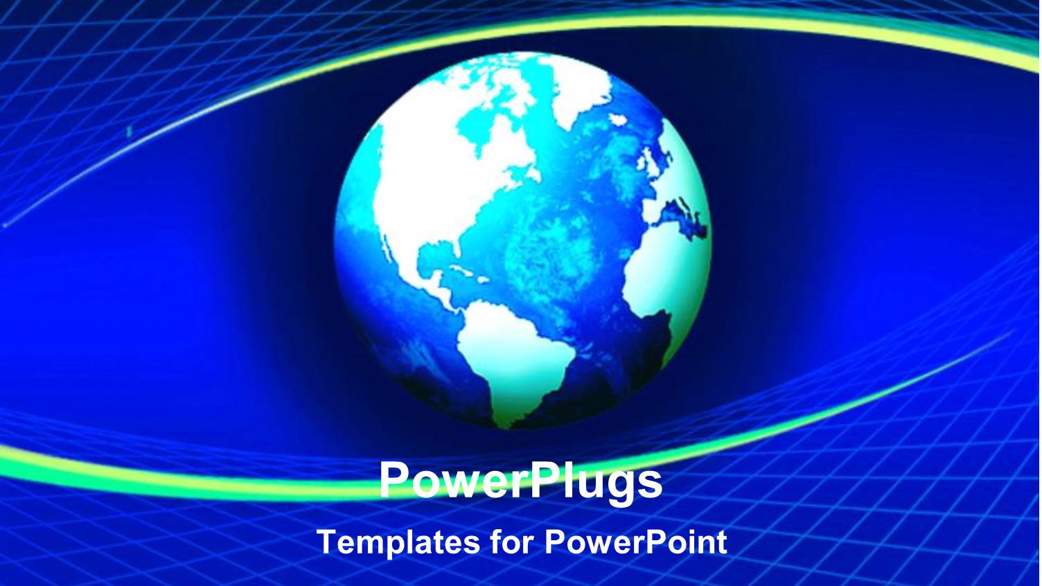 Blue Globe Looks like Eye on Blue Background