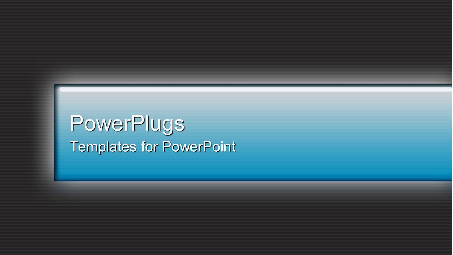 Blue Glowing Bar on Black Background 