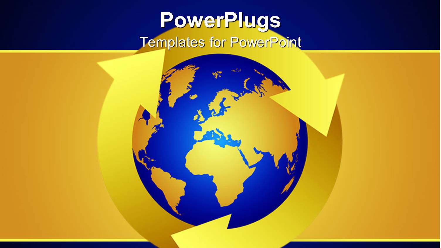 Blue and Gold Colored Earth on a Blue and Gold Background