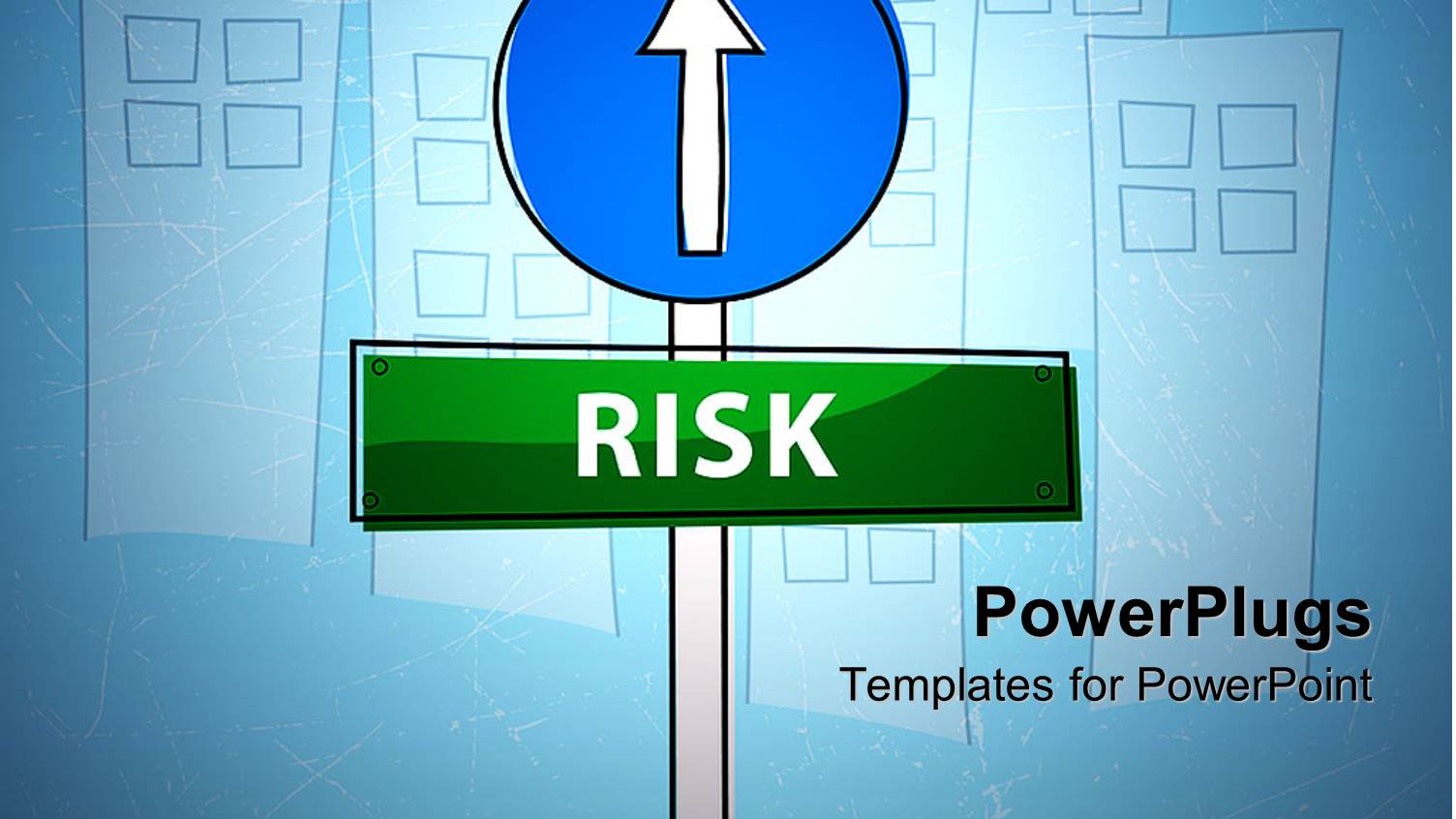 a Blue and Green Sign Post Spelling Out the Text 