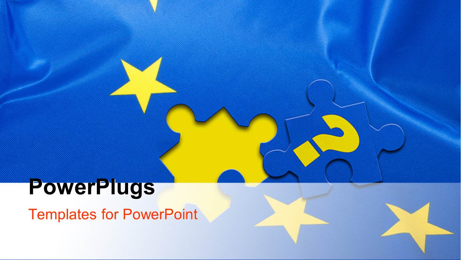 Blue Jigsaw Puzzle with Missing Piece and Yellow Stars