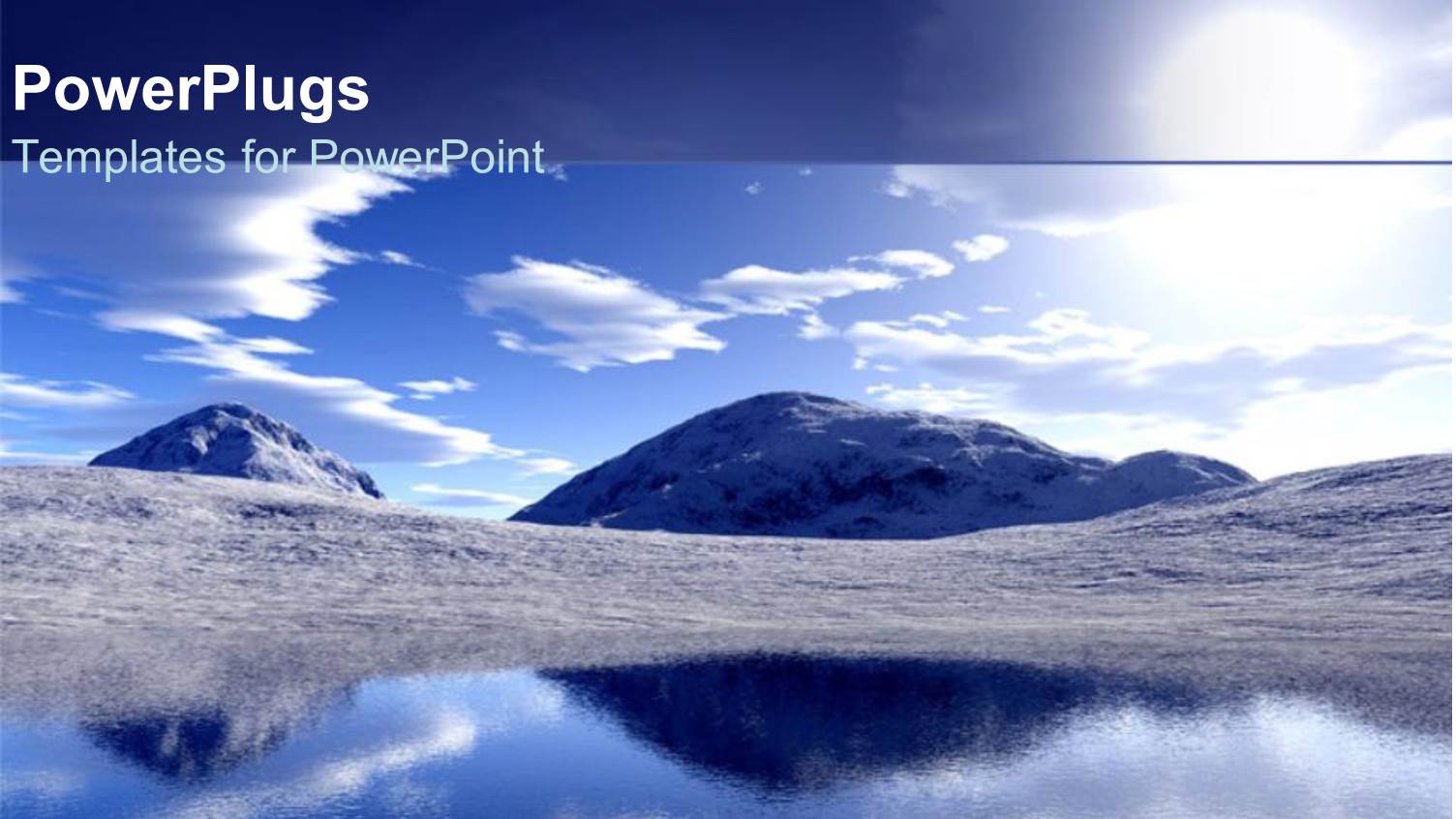 Blue Mountains and Lake Skies Serene Environment