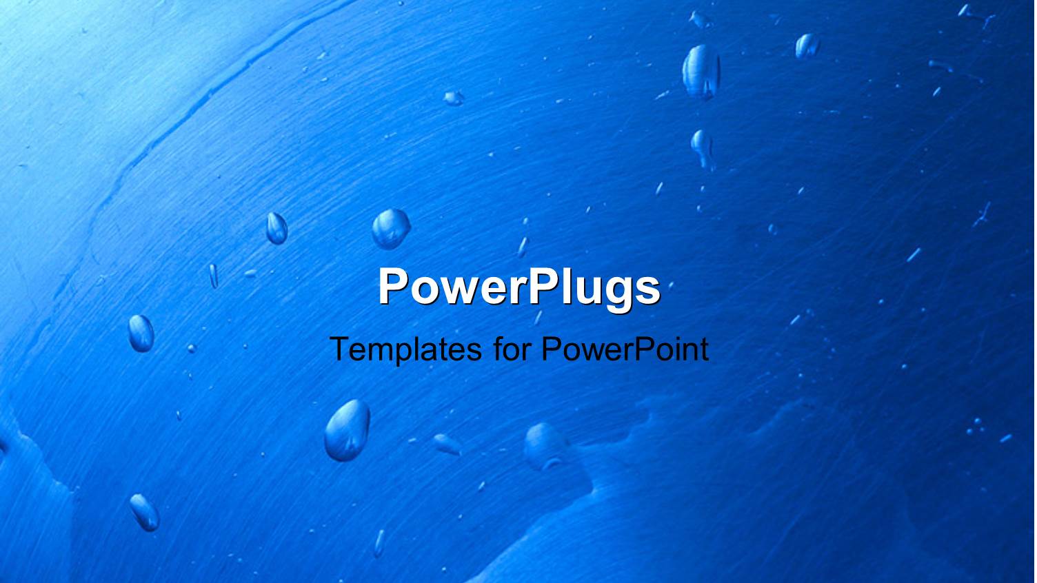 Blue Painted Surface with Water Drops