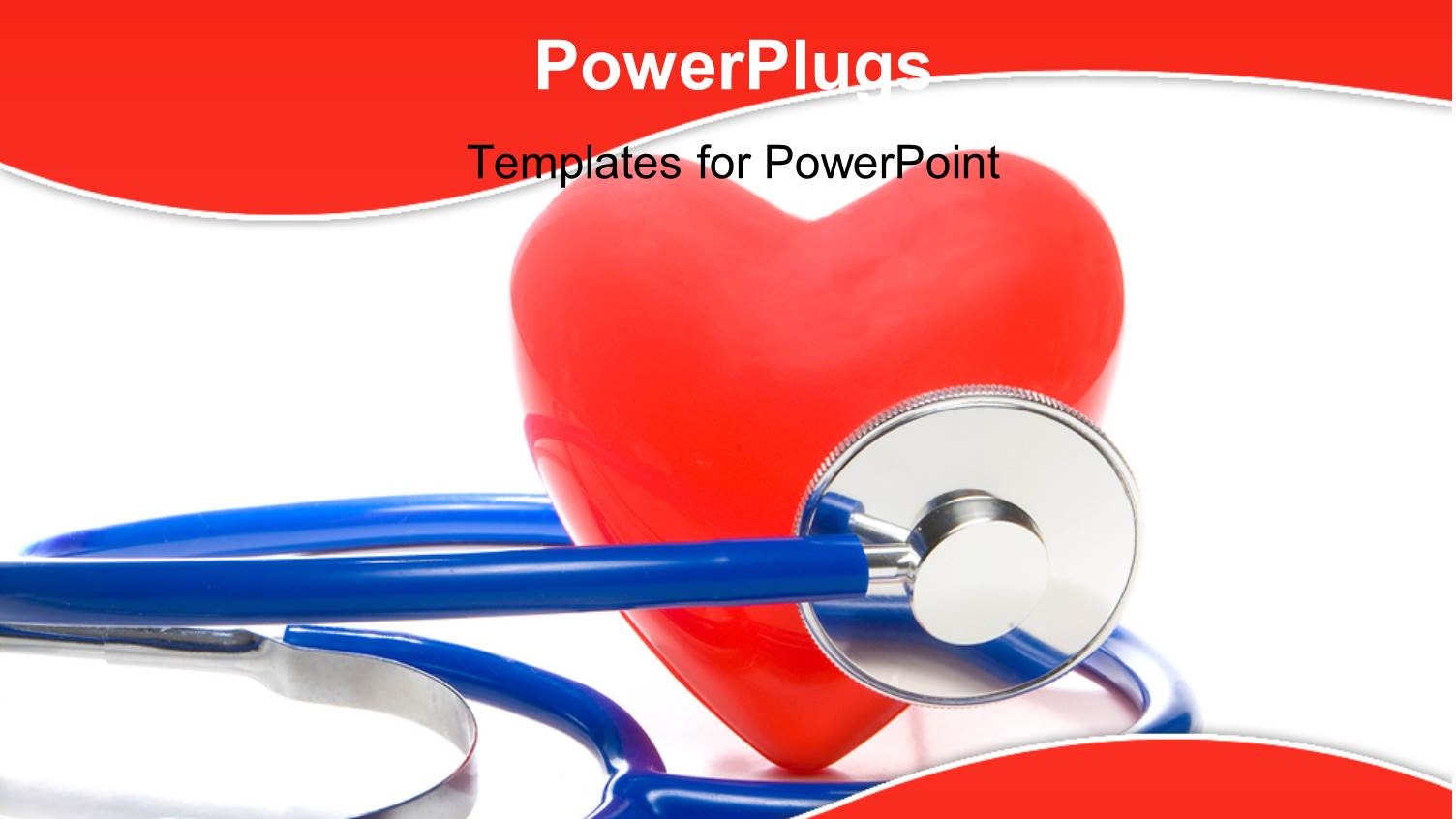 Blue Stethoscope with Red Heart Shape on White Surface