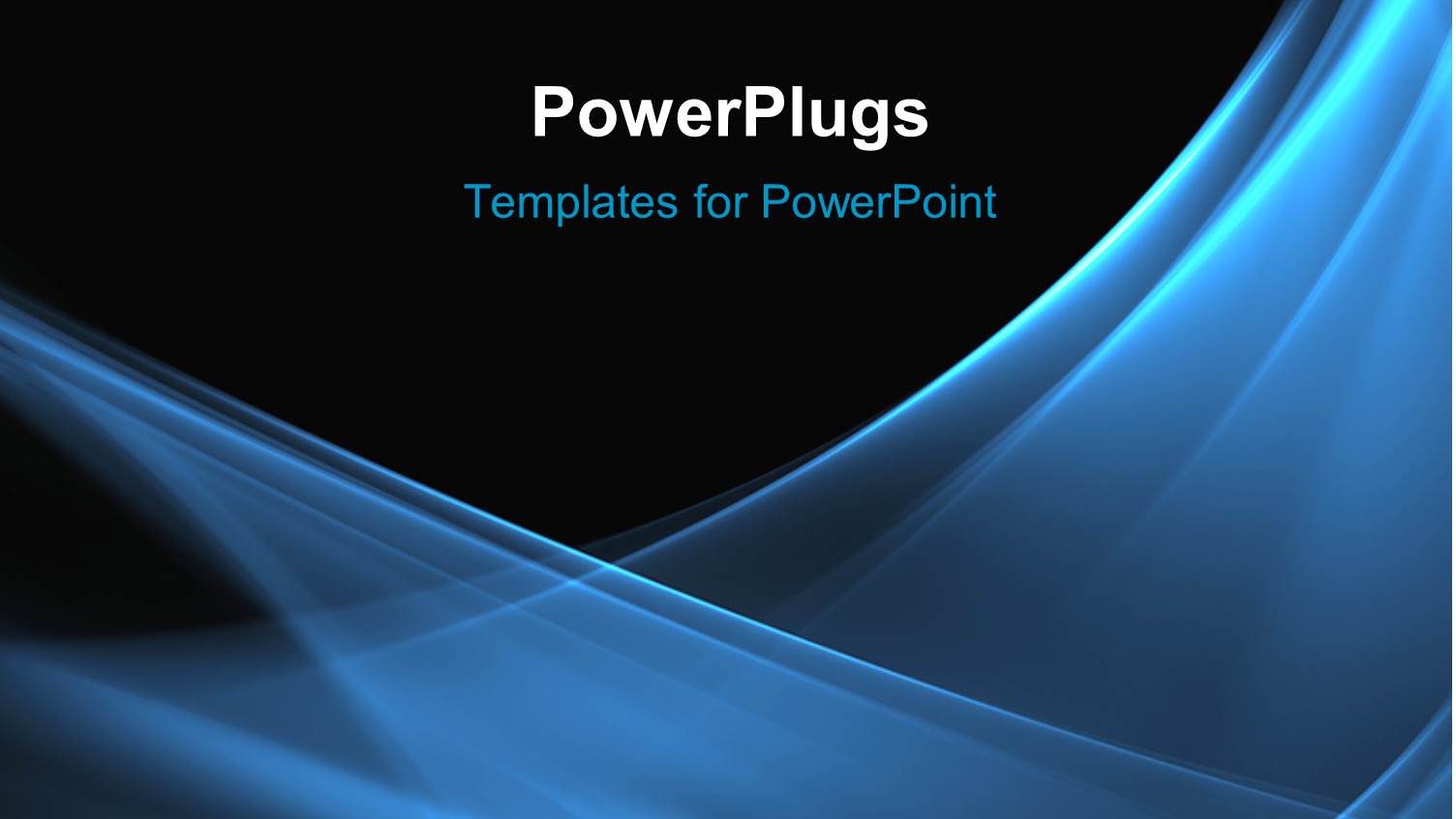 Blue Wave Pattern on Black Background