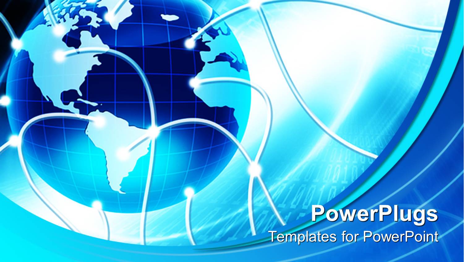 Blue and White Earth Globe with Connecting Wires Connected