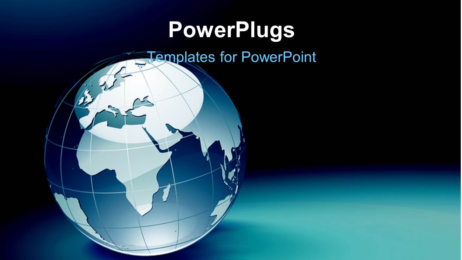 Blue and White Globe on Dark Background